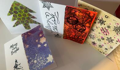 gelli plate cards