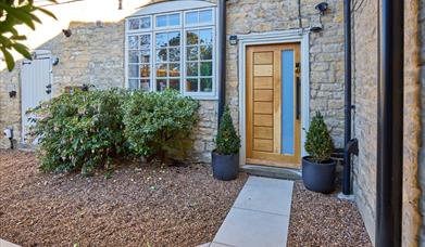 The door to the Nettleham Retreat, a self catering cottage in Lincolnshire